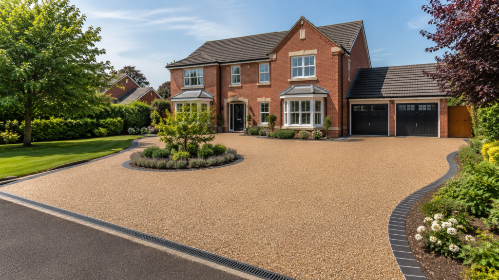 Residential driveway Resin-bound surfacing
