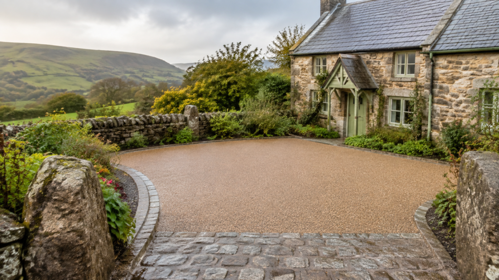 Residential driveway Resin-bound surfacing