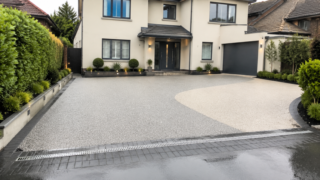 Residential driveway Resin-bound surfacing