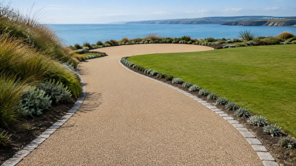 Residential pathway Resin-bound surfacing