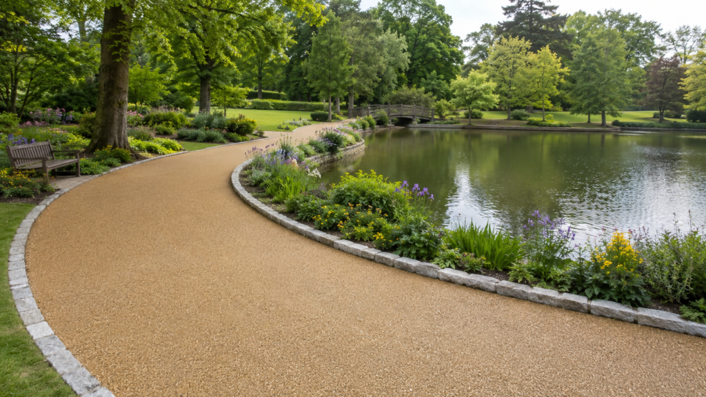 Public area Resin-bound surfacing