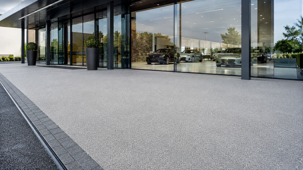 Commercial area Resin-bound surfacing