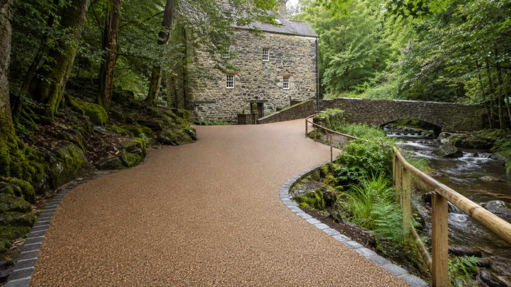 National Trust area Resin-bound surfacing