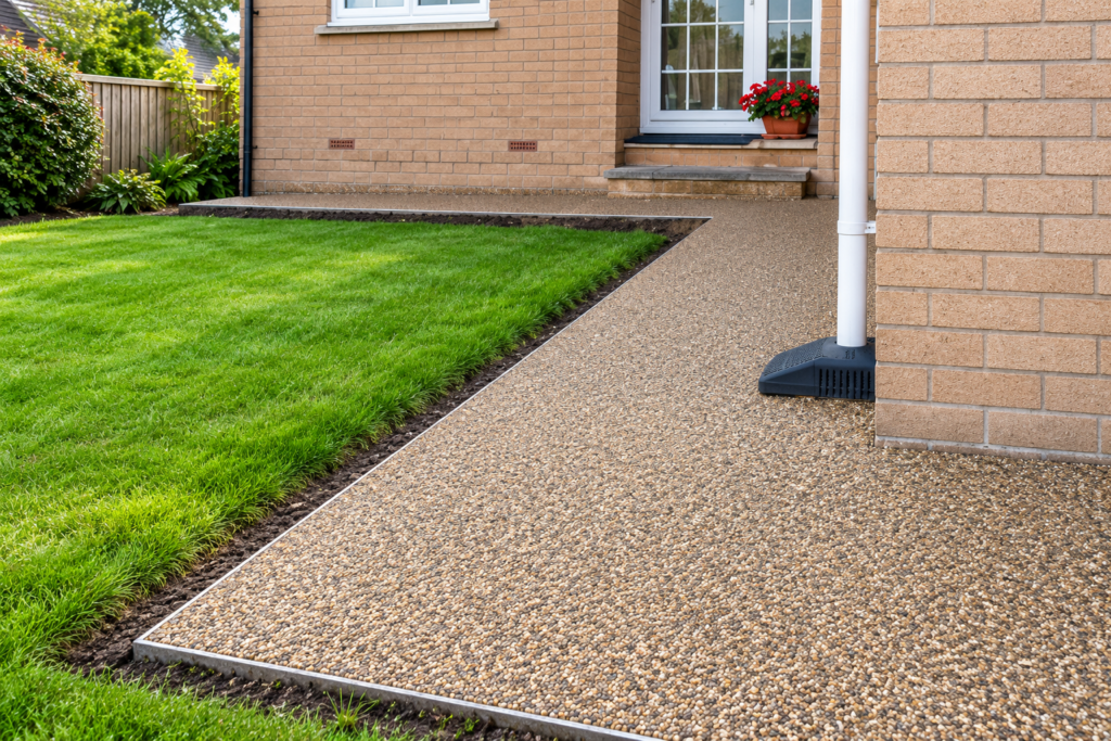 Residential pathway Resin-bound surfacing