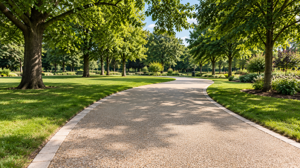 Public area Resin-bound surfacing