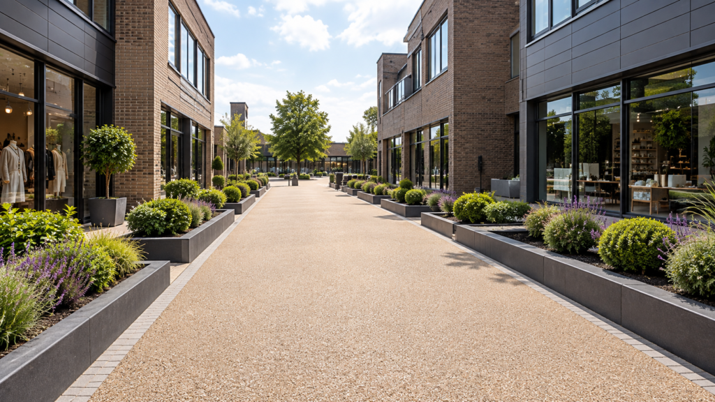Commercial Resin-bound surfacing