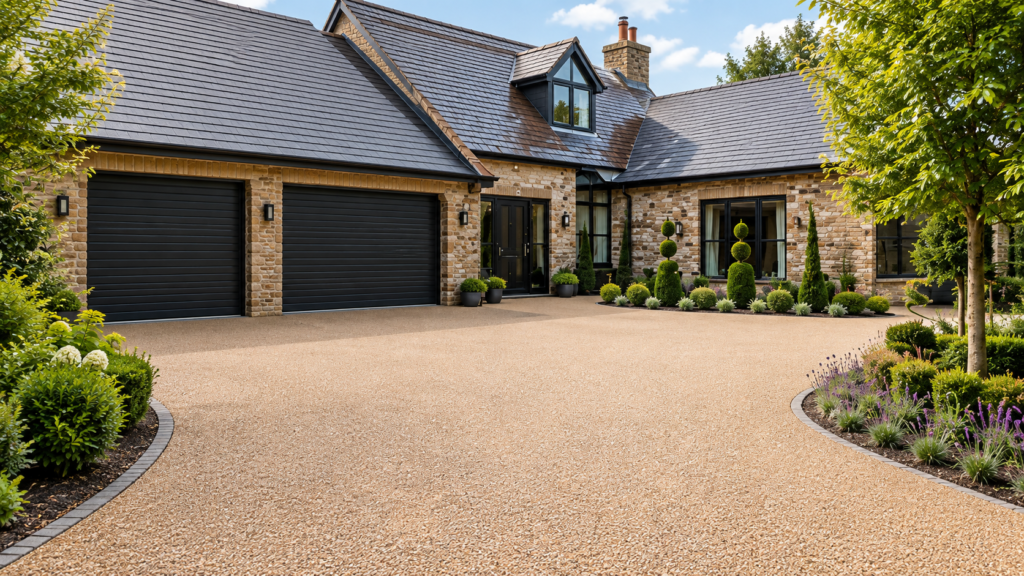 Residential driveway Resin-bound surfacing