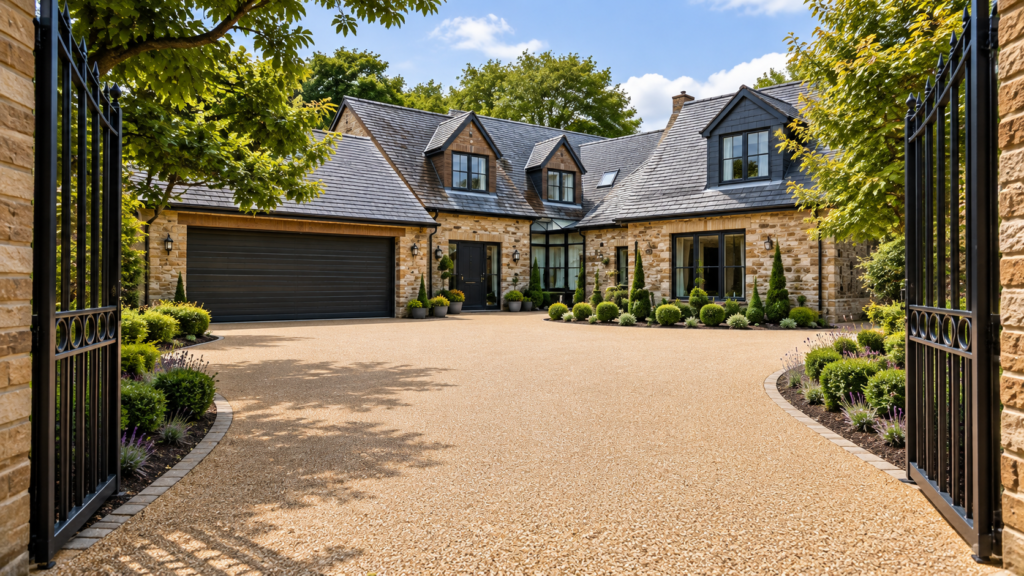 Residential driveway Resin-bound surfacing